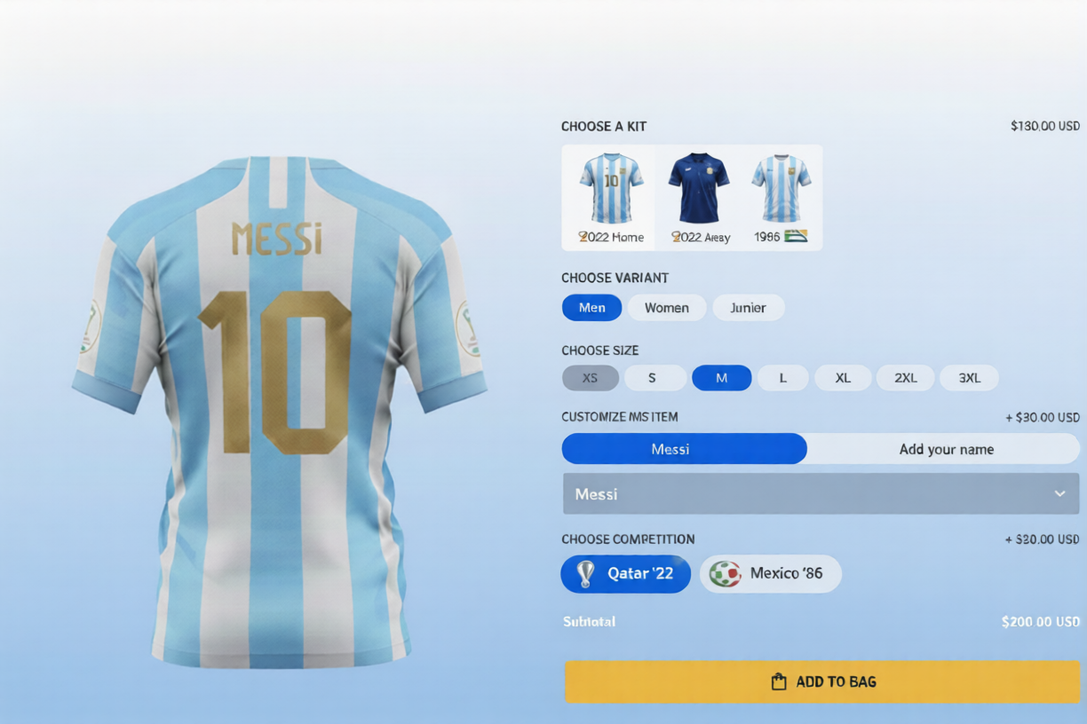 Kit Customization Widget screenshot
